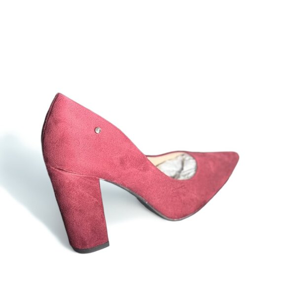 FRENCH CONNECTION women's kelsey heel Size US 7 burgundy - Picture 2 of 4